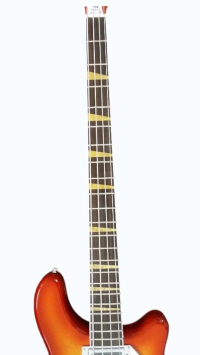 Custom Nova 4005 Sunburst 22 Frets 4 String Semi Hollow Bass - Image 2
