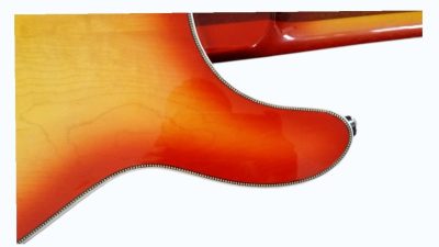 Custom Nova 4005 Sunburst 22 Frets 4 String Semi Hollow Bass - Image 11