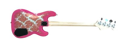 Custom Regent Pink Paisley Pattern Bass - Image 4