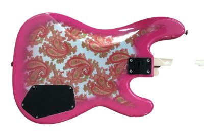 Custom Regent Pink Paisley Pattern Bass - Image 5