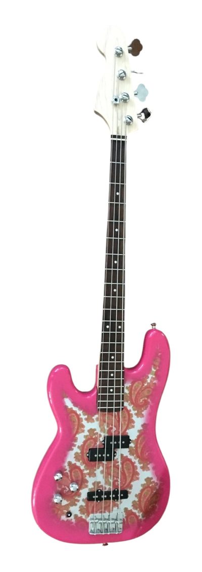 Custom Regent Pink Paisley Pattern Bass - Image 7