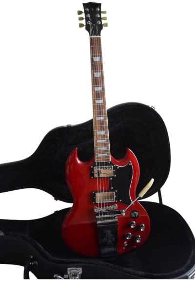 Custom Crown Angus Red SG Guitar - Image 3