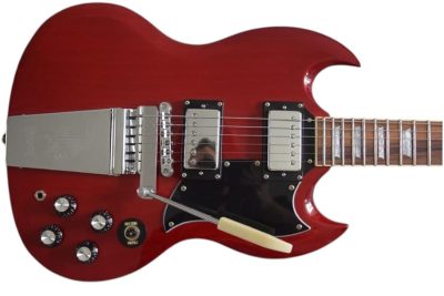 Custom Crown Angus Red SG Guitar - Image 5