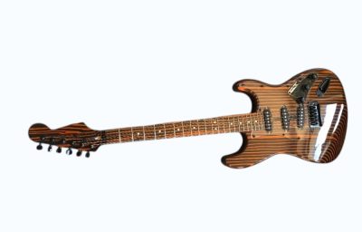 Custom Regent ST Zebra Wood Guitar - Image 11