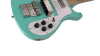Custom Nova 4003 Teal Maple Fretboard Bass - Image 11