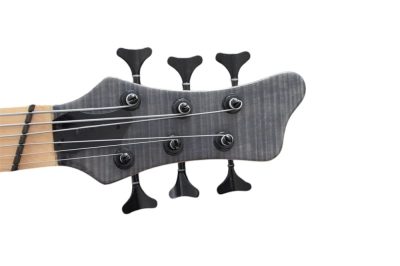 Custom Onyx Setius Gray Flamed Maple Bass Multi Scale Fanned Frets - Image 12