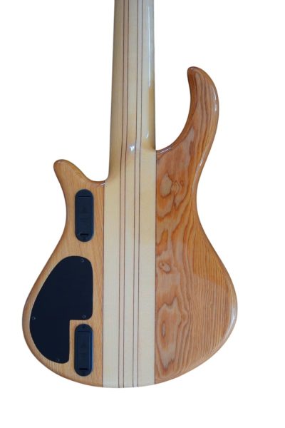 Custom Onyx Setius Gray Flamed Maple Bass Multi Scale Fanned Frets - Image 11