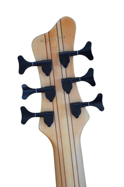 Custom Onyx Setius Gray Flamed Maple Bass Multi Scale Fanned Frets - Image 13