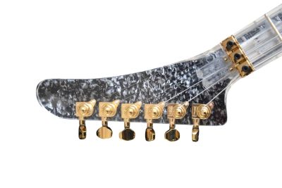 Custom Crown Plexiglass Acrylic Led Guitar - Image 5