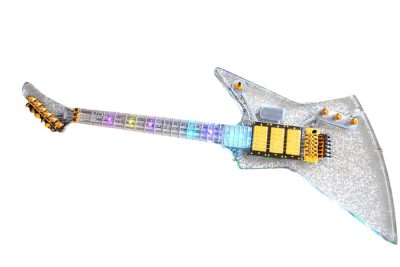 Custom Crown Plexiglass Acrylic Led Guitar - Image 9