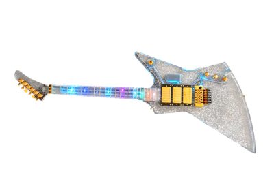 Custom Crown Plexiglass Acrylic Led Guitar - Image 10