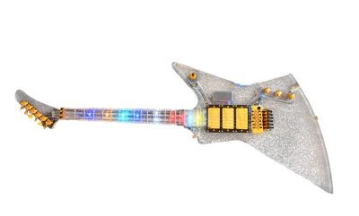Custom Crown Plexiglass Acrylic Led Guitar - Image 11