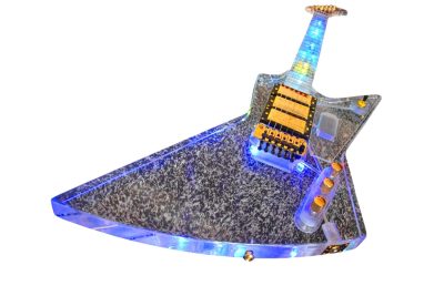 Custom Crown Plexiglass Acrylic Led Guitar - Image 13