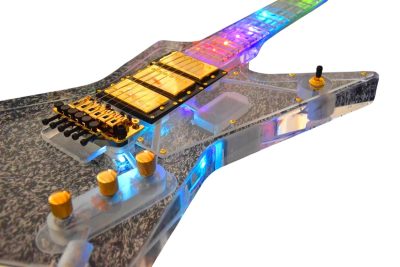 Custom Crown Plexiglass Acrylic Led Guitar - Image 15