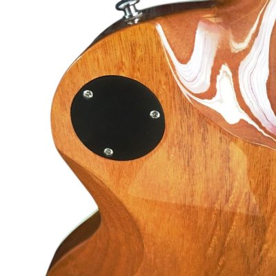 Custom Crown Teal Aqua Tiger Maple Top Guitar - Image 12