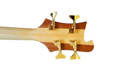 Custom Nova 4004 LK Natural Satin Carved Walnut Bass - Image 8