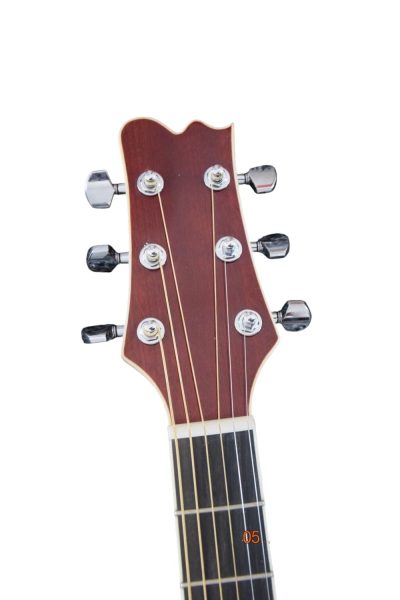 Custom Eclipse Harp Double Neck Maple Headstock Natural Finish Acoustic Guitar - Image 8