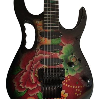 Custom Axis SVAI 1989 Jem Floral Pattern Guitar