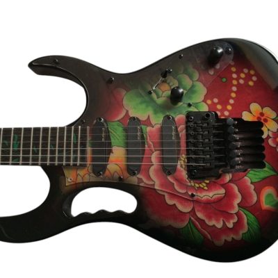 Custom Axis SVAI 1989 Jem Floral Pattern Guitar - Image 4