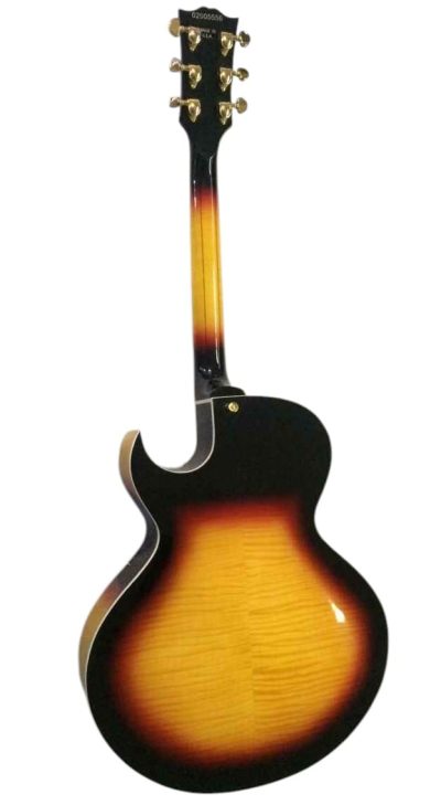 Custom Crown ES175 Vintage Sunburst Hollow Body Archtop Florentine Cutaway P90 Pickups Guitar - Image 5