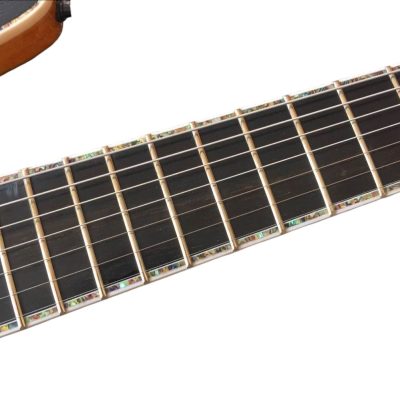 Custom Onyx Regius 7 Gothic Monolith Black Pored Red Matte Finish Guitar - Image 6