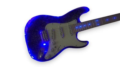 Custom Regent ST Plexiglass Acrylic Multi Colored LED Guitar