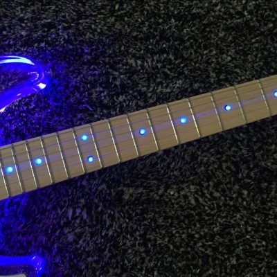 Custom Regent ST Plexiglass Acrylic Multi Colored LED Guitar - Image 3