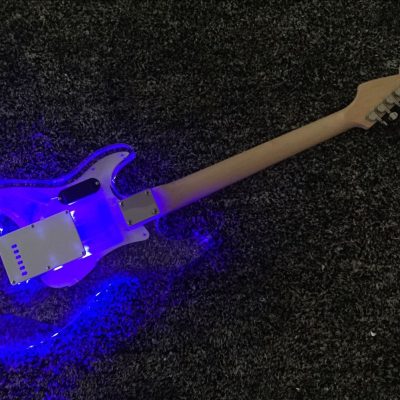 Custom Regent ST Plexiglass Acrylic Multi Colored LED Guitar - Image 5