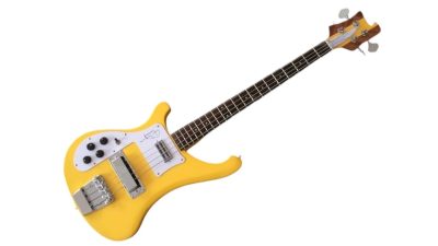 Custom Nova Chris Squire TV Yellow Neck Thru Left Handed Bass - Image 2
