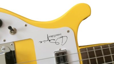 Custom Nova Chris Squire TV Yellow Neck Thru Left Handed Bass - Image 6