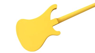 Custom Nova Chris Squire TV Yellow Neck Thru Left Handed Bass - Image 8