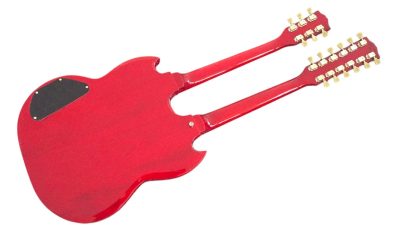 Custom Crown SG Jimmy Page Cherry Red Double Neck 12 and 6 String EDS1275 Guitar - Image 5