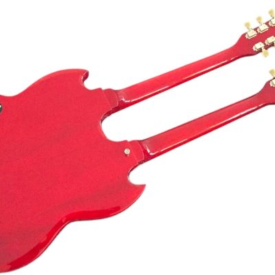 Custom Crown SG Jimmy Page Cherry Red Double Neck 12 and 6 String EDS1275 Guitar - Image 5