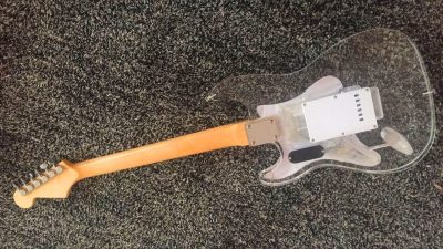 Custom Regent ST Plexiglass Acrylic Multi Colored LED Guitar - Image 7