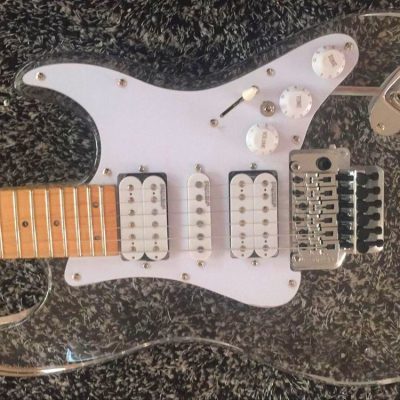 Custom Regent ST Plexiglass Acrylic Multi Colored LED Guitar - Image 9
