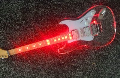 Custom Regent ST Plexiglass Acrylic Multi Colored LED Guitar - Image 11