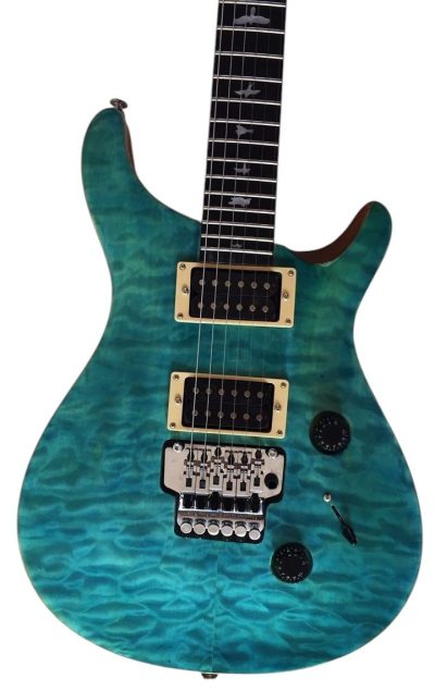 Custom Monarch 24 Turquoise Quilted Maple Top Guitar