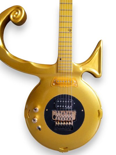Custom Ember Prince Love Gold Guitar - Image 4