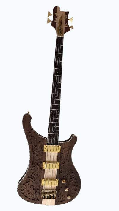 Custom Nova Kilmister Engrave 4004 Walnut Bass - Image 2