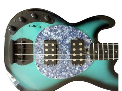 Custom Aether Sting Teal Blackburst 4 String Bass - Image 2