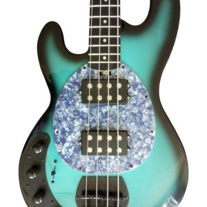 Custom Aether Stingray Teal Blackburst 4 String Bass