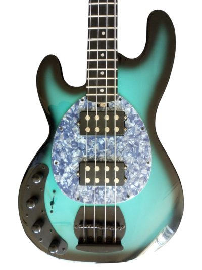 Custom Aether Sting Teal Blackburst 4 String Bass