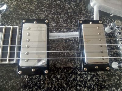 Custom Crown SG Plexiglass Acrylic Body Rosewood Fretboard Led Guitar - Image 8
