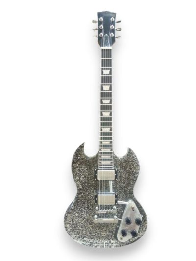 Custom Crown SG Plexiglass Acrylic Body Rosewood Fretboard Led Guitar