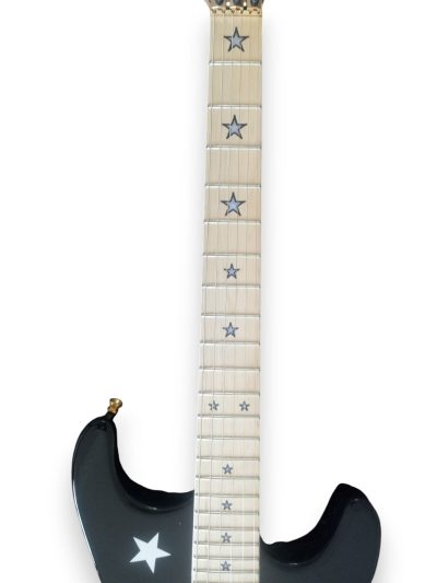 Custom Cinder Richie Sambora Jersey Star Black Guitar Three Humbucker Pickups - Image 3