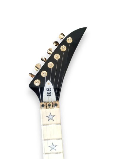 Custom Cinder Richie Sambora Jersey Star Black Guitar Three Humbucker Pickups - Image 4