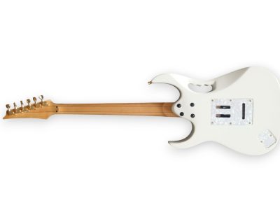 Custom Axis SVAI Jem Gold Flower Design White Electric Guitar - Image 5