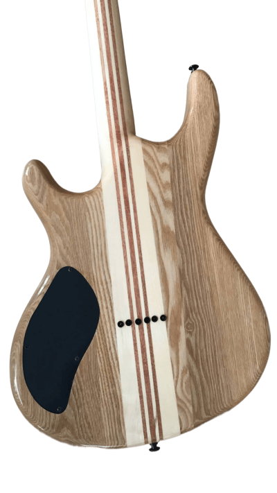 Custom Onyx Regius Blue Burst Flame Maple 8 String Guitar - Image 3