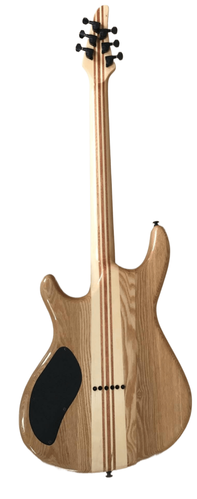 Custom Onyx Regius Blue Burst Flame Maple 8 String Guitar - Image 4