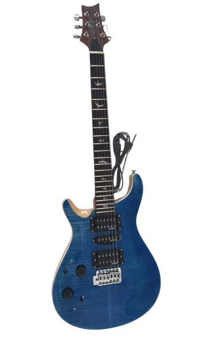 Custom Monarch SE Flame Maple Top Blue Guitar - Image 4